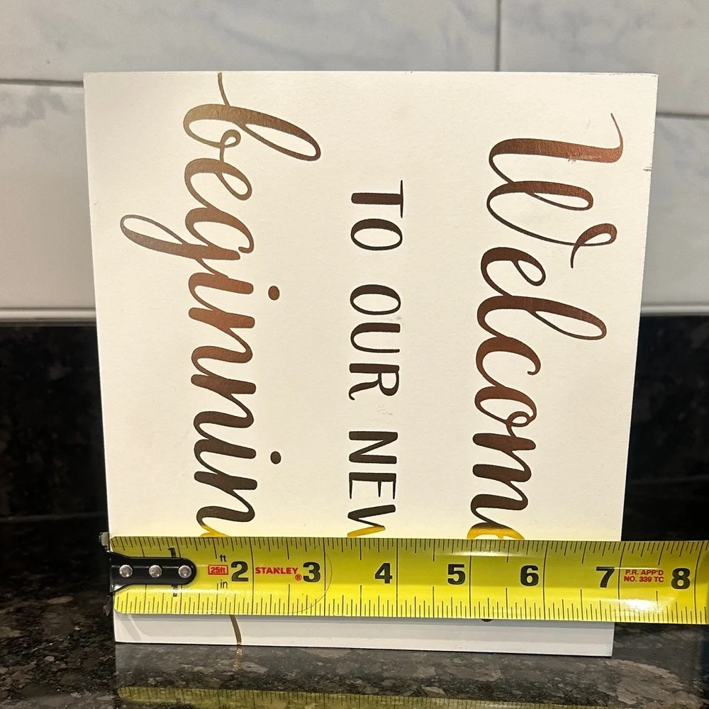 Wedding Sign - Welcome To Our New Beginning